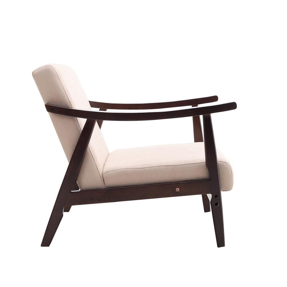 Direct Wooden Single Armchair Sofa Accent Chair Fabric Armchair Living and Home 