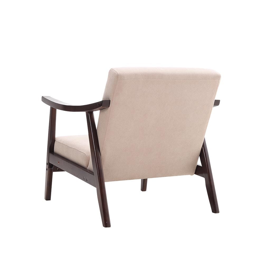 Direct Wooden Single Armchair Sofa Accent Chair Fabric Armchair Living and Home 