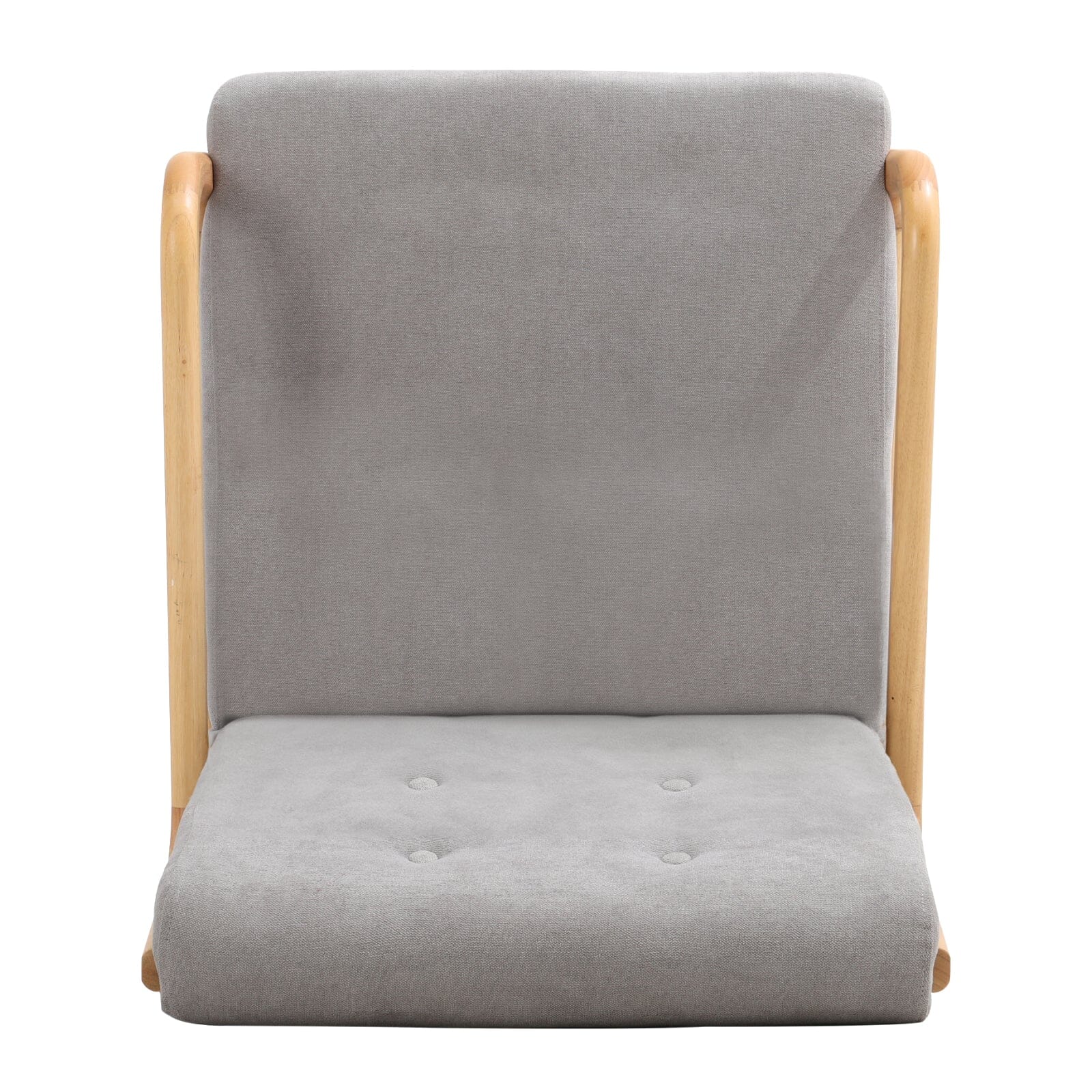 Contemporary Linen Buttoned Rocking Chair Rocking Chairs Living and Home 