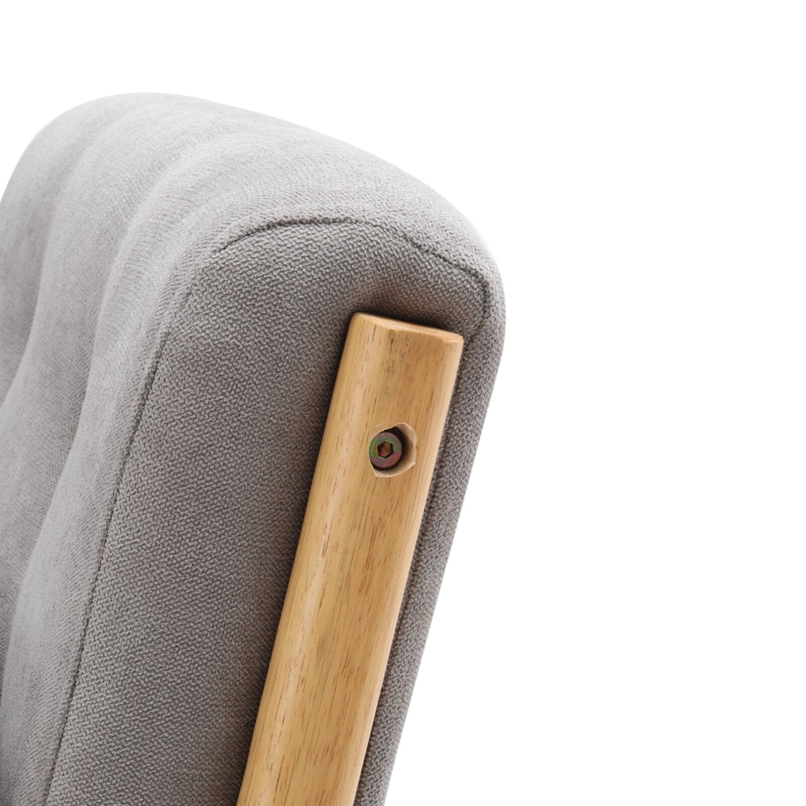 Contemporary Linen Buttoned Rocking Chair Rocking Chairs Living and Home 