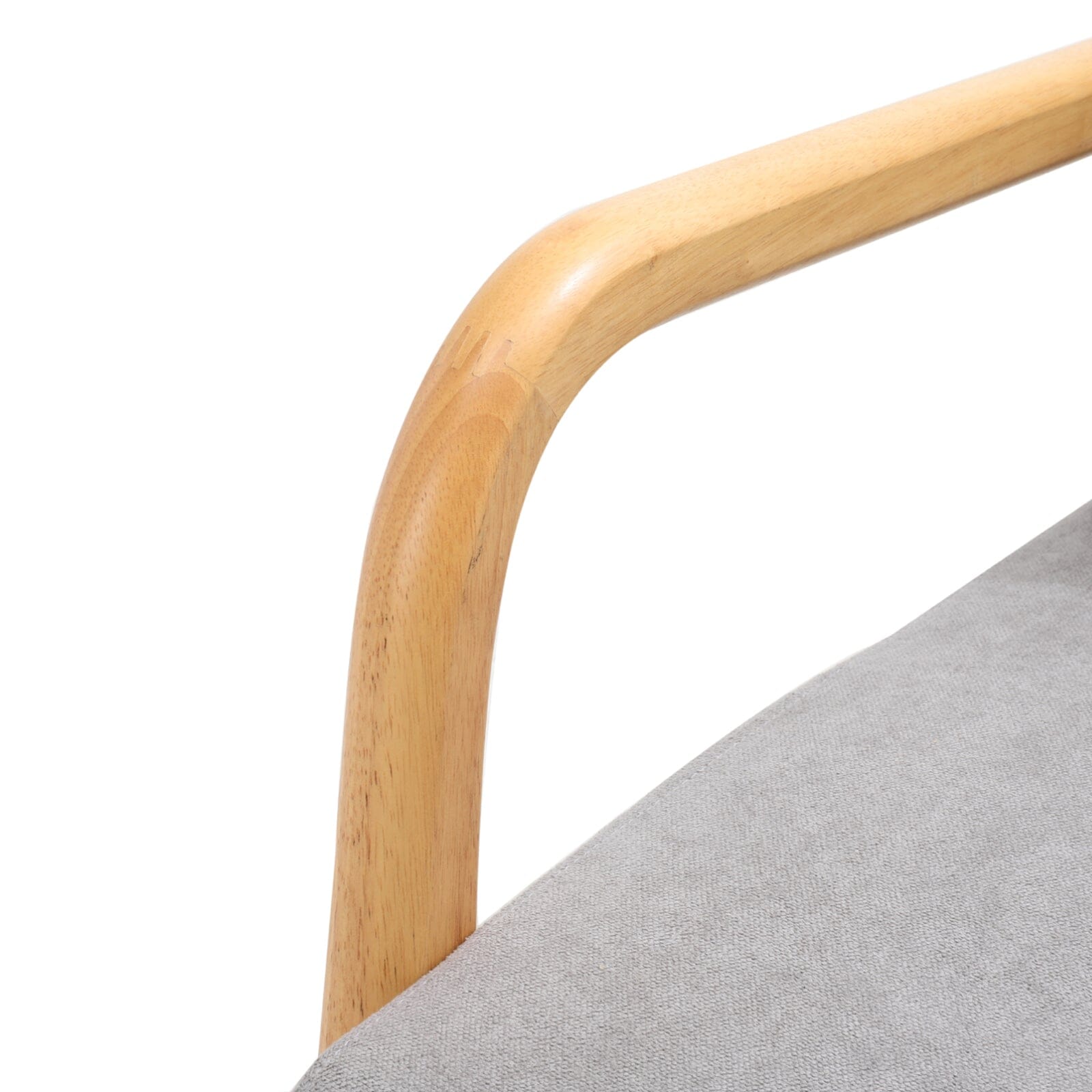 Contemporary Linen Buttoned Rocking Chair Rocking Chairs Living and Home 