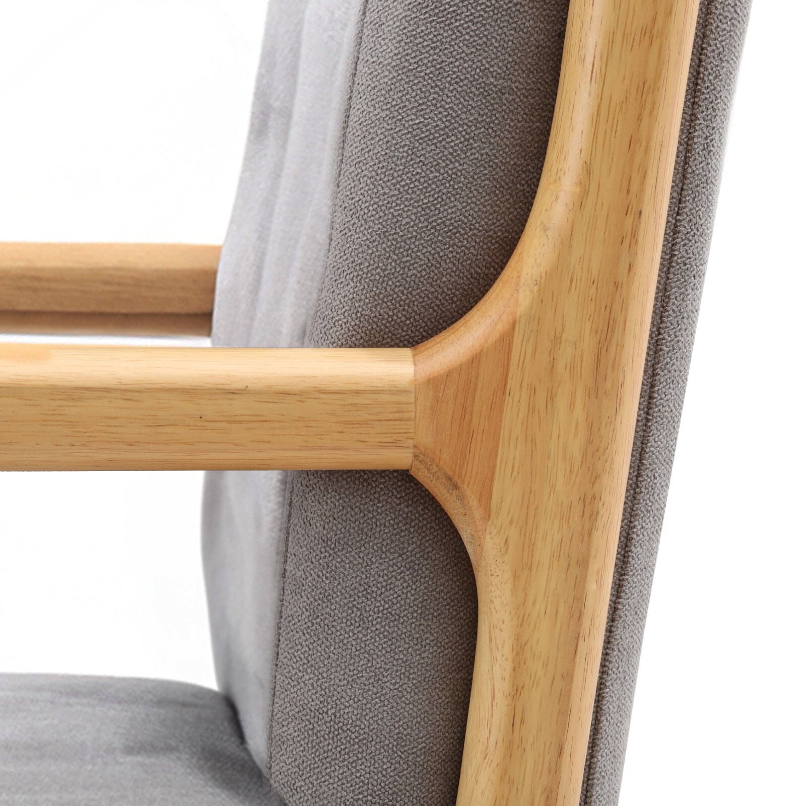 Contemporary Linen Buttoned Rocking Chair Rocking Chairs Living and Home 