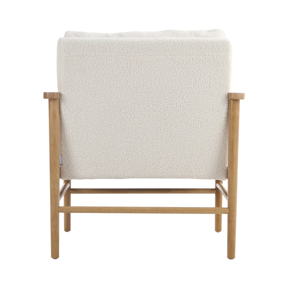 Direct Teddy Bear Fur Wooden Armchair Armchair Living and Home 