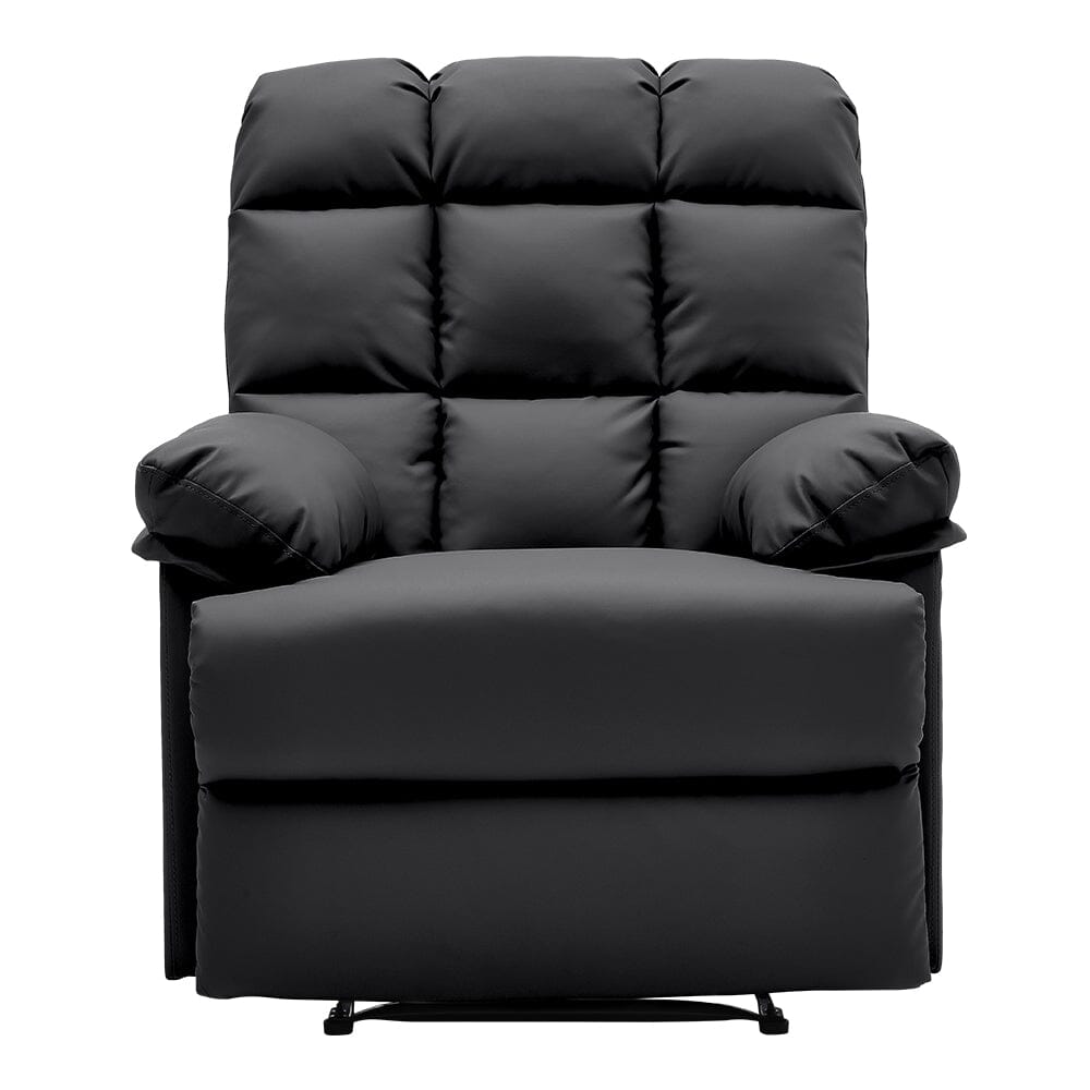 Faux Leather Upholstered Recliner Armchair Armchair Living and Home 