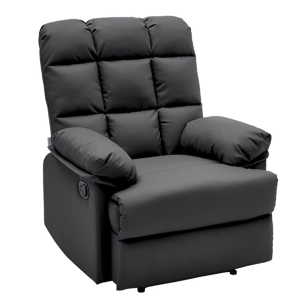 Faux Leather Upholstered Recliner Armchair Armchair Living and Home 