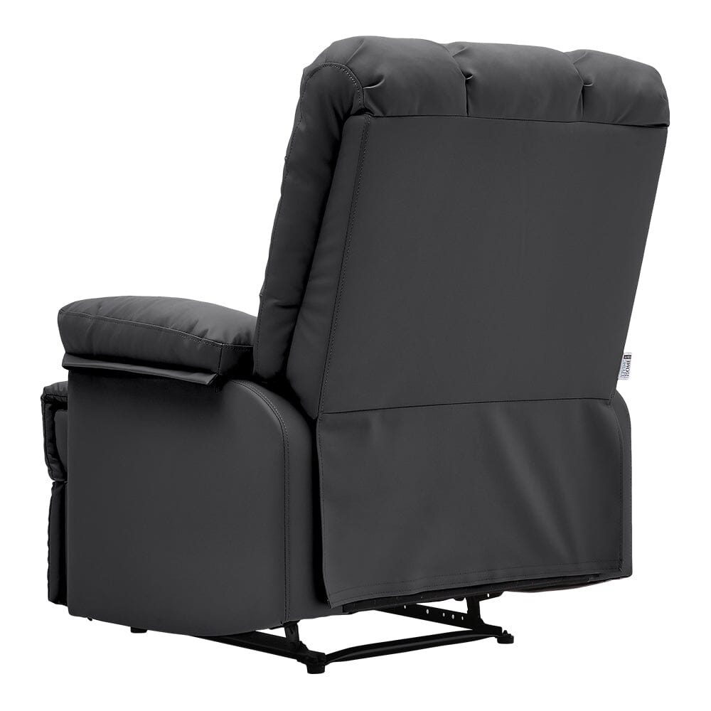 Faux Leather Upholstered Recliner Armchair Armchair Living and Home 