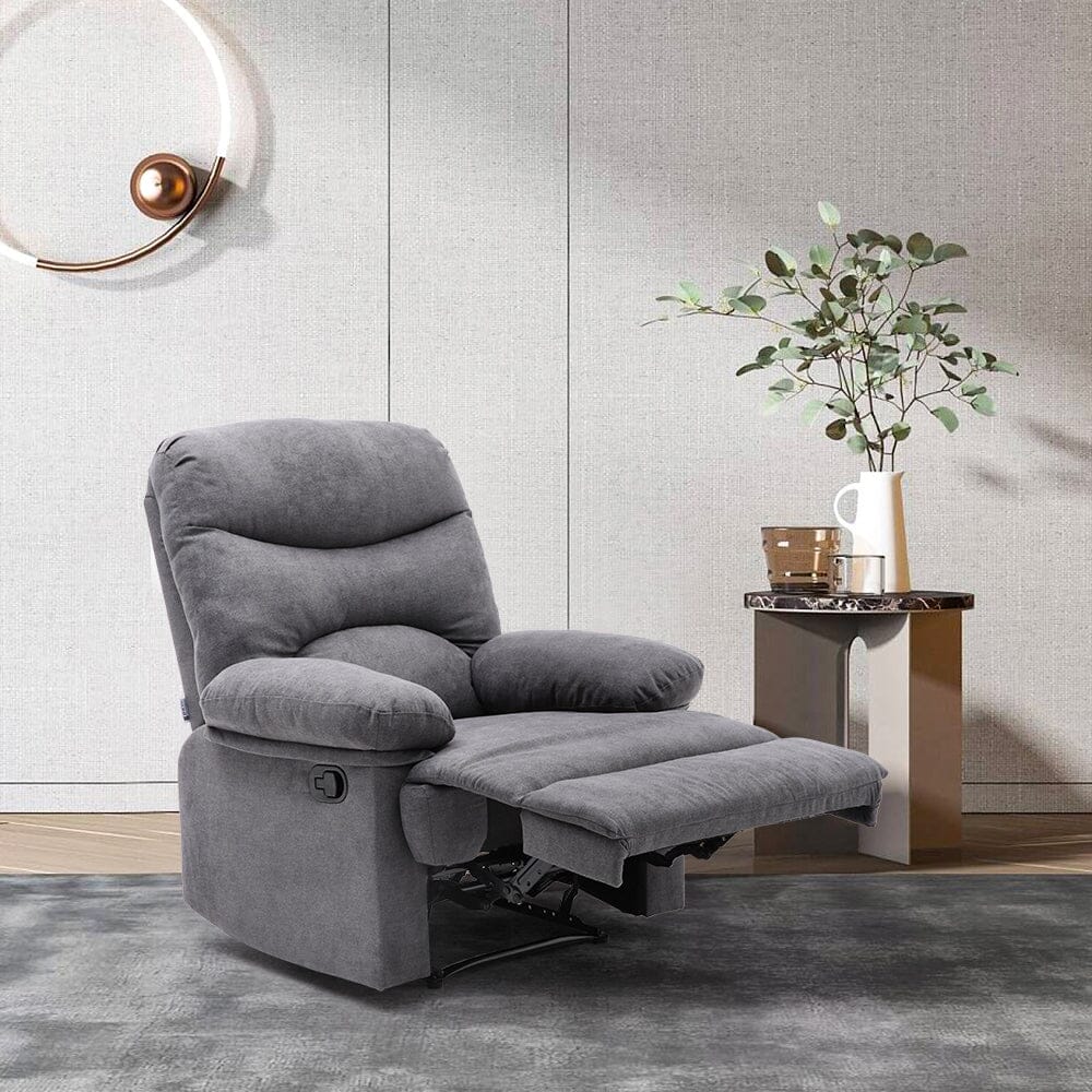 Faux Leather Upholstered Recliner Armchair Armchair Living and Home 