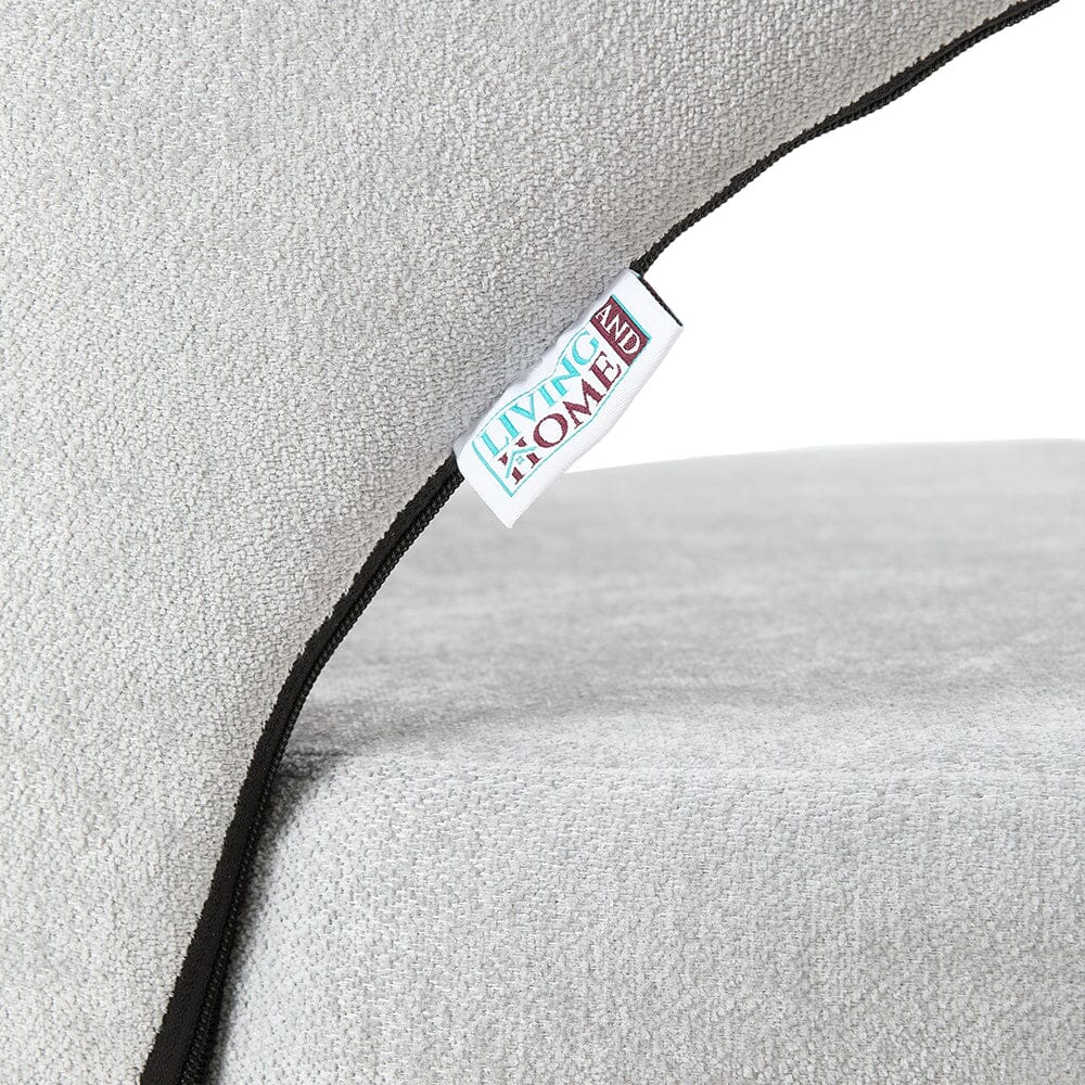 Chenille Dining Chair Curved Back Wooden Leg Pair Living and Home 