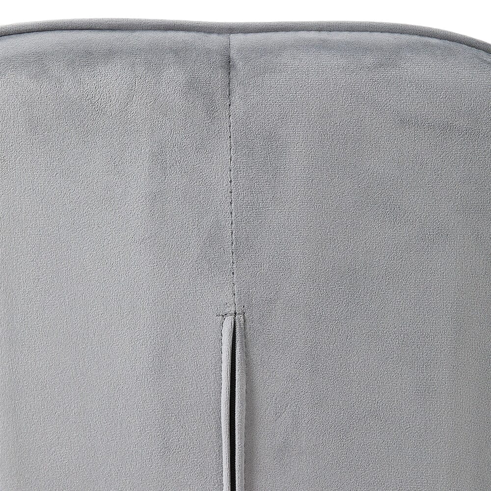 Dutch Velvet Dining Chair Black Metal Leg Pair Living and Home 