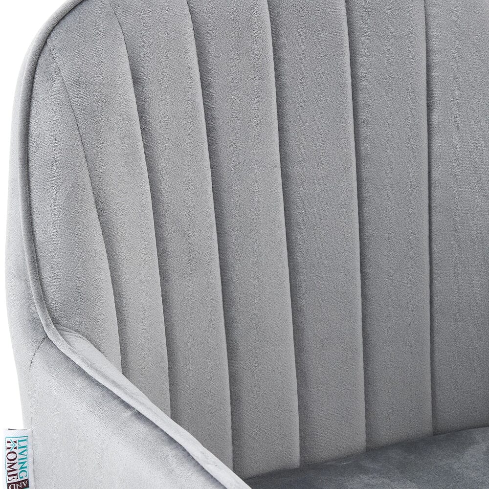 Dutch Velvet Dining Chair Black Metal Leg Pair Living and Home 