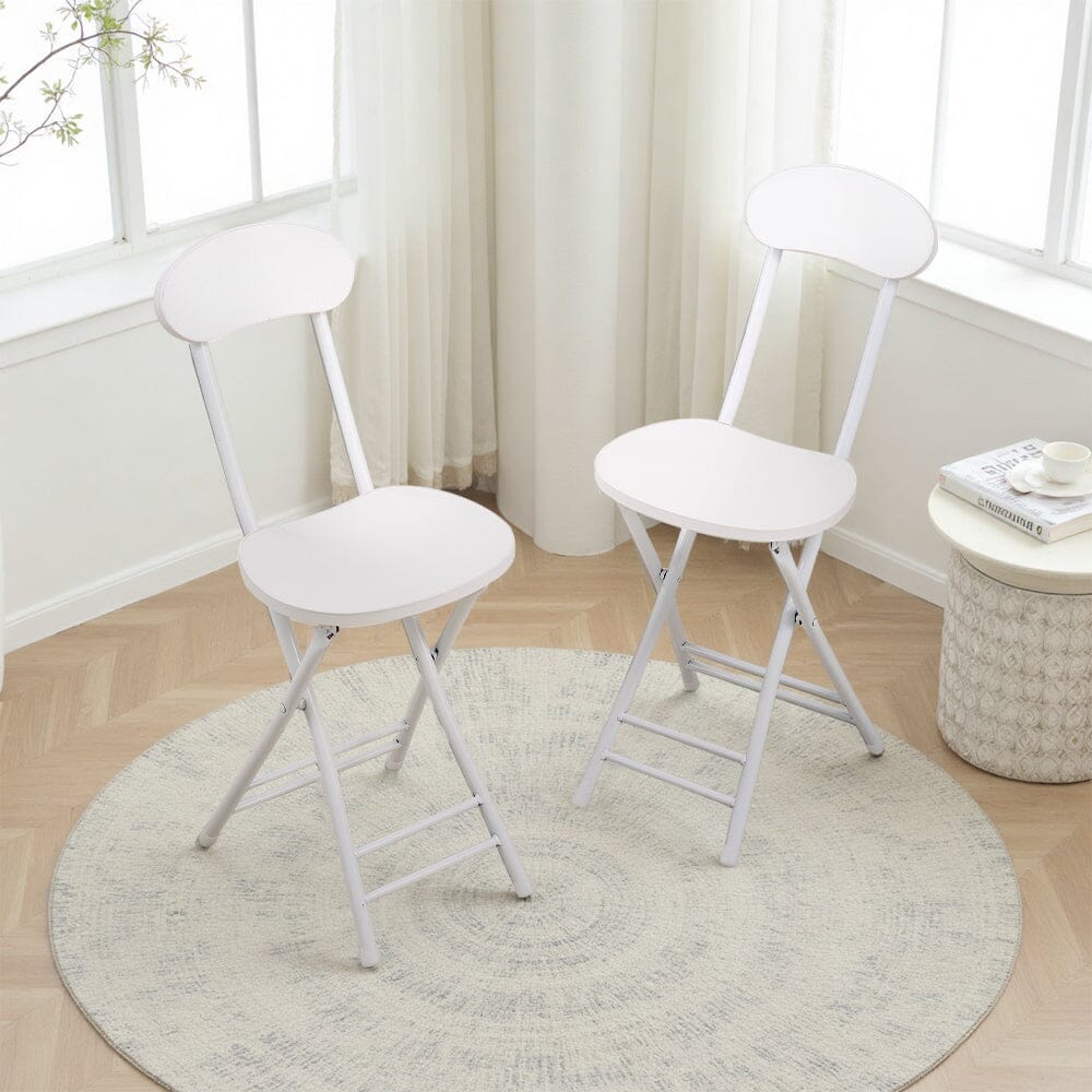 Portable Folding Dining Chair Compact Space Saving Seating Living and Home 