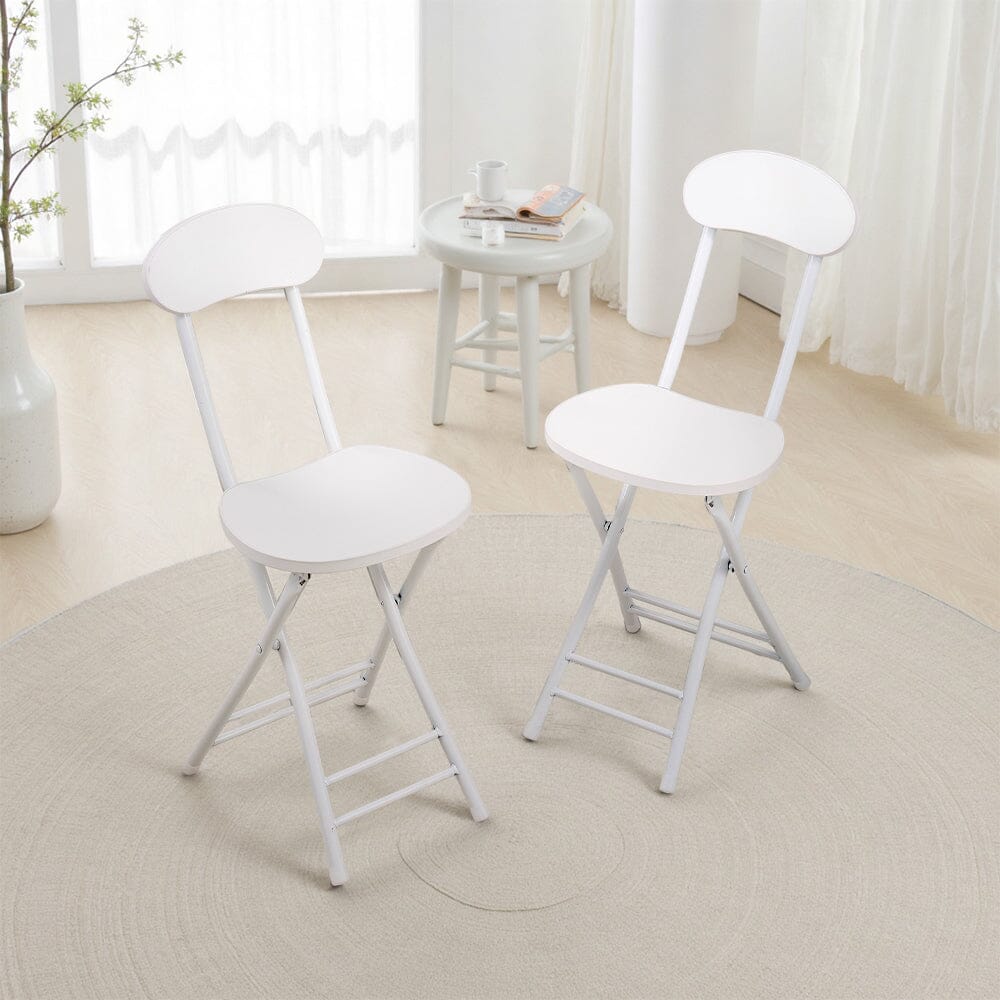 Portable Folding Dining Chair Compact Space Saving Seating Living and Home 