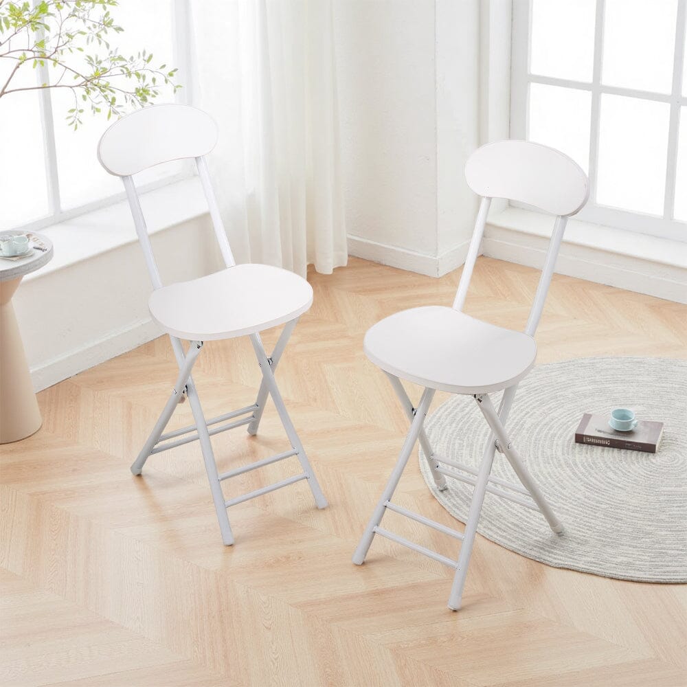 Portable Folding Dining Chair Compact Space Saving Seating Living and Home 