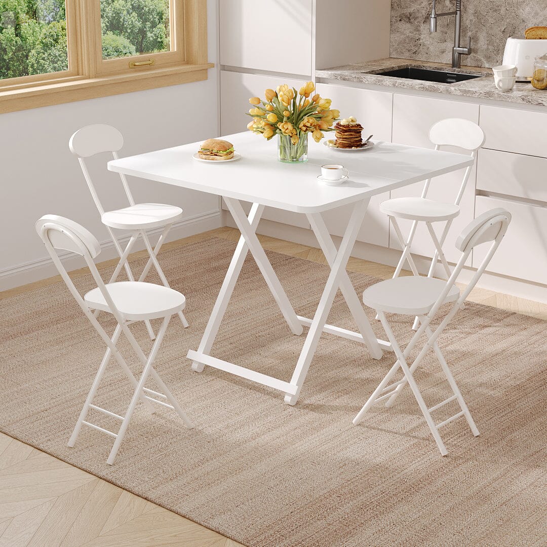 Portable Folding Dining Chair Compact Space Saving Seating Living and Home 