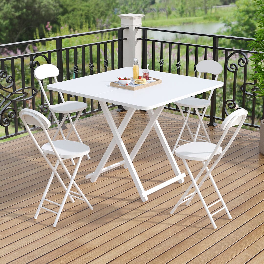 Portable Folding Dining Chair Compact Space Saving Seating Living and Home 