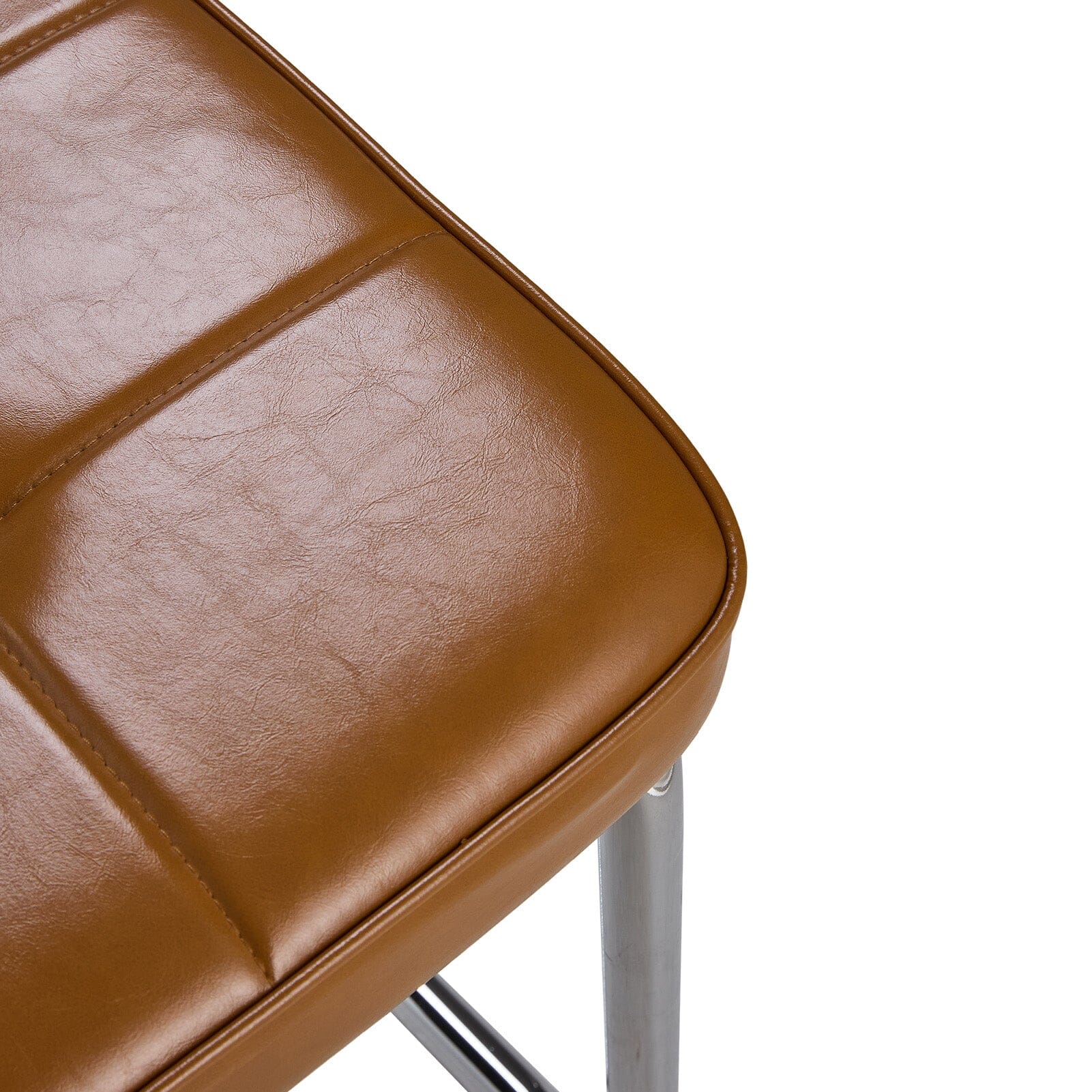 Rattan Back Dining Chair Metal Leg Pair Seating Living and Home 