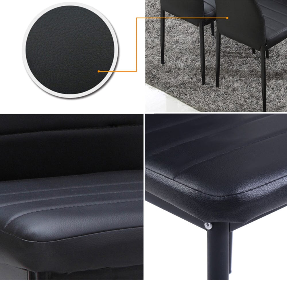 PU Leather Dining Chair Set Living and Home 