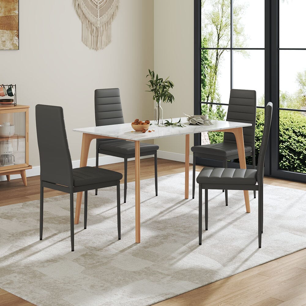 PU Leather Dining Chair Set Living and Home 