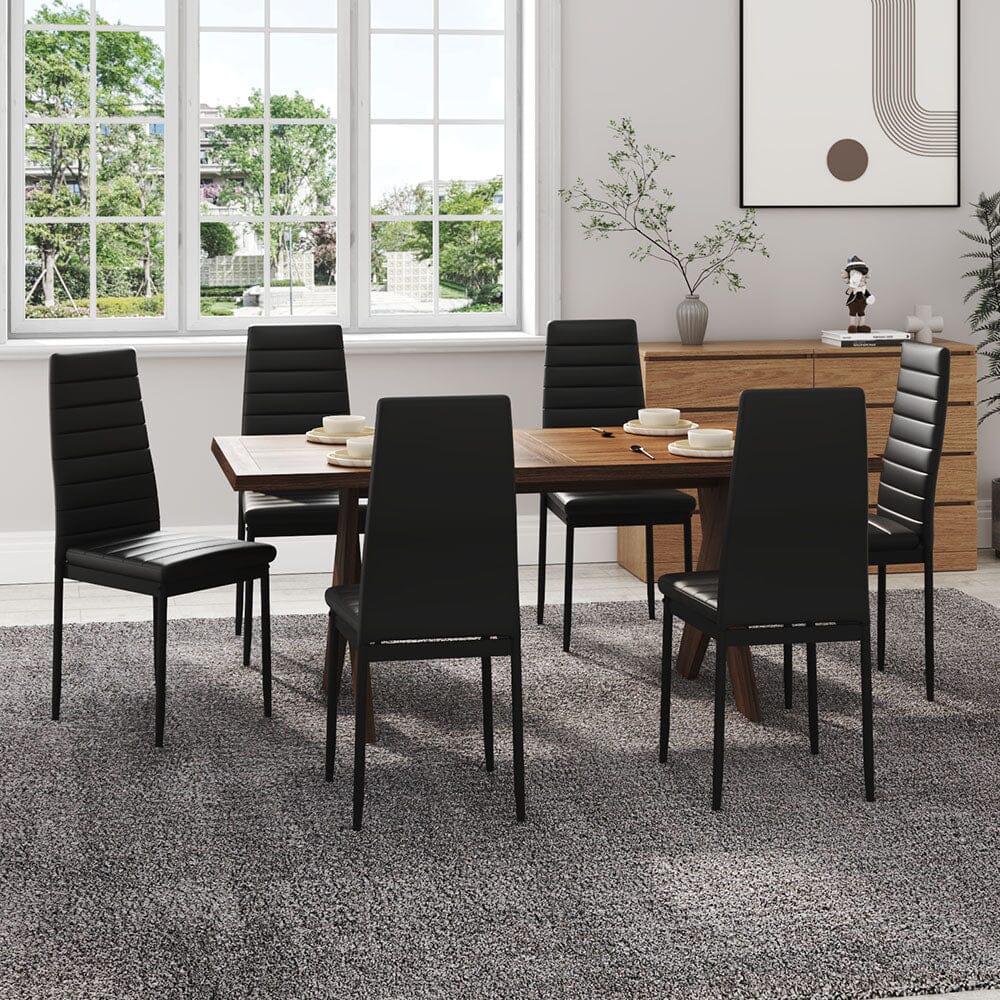 PU Leather Dining Chair Set Living and Home 