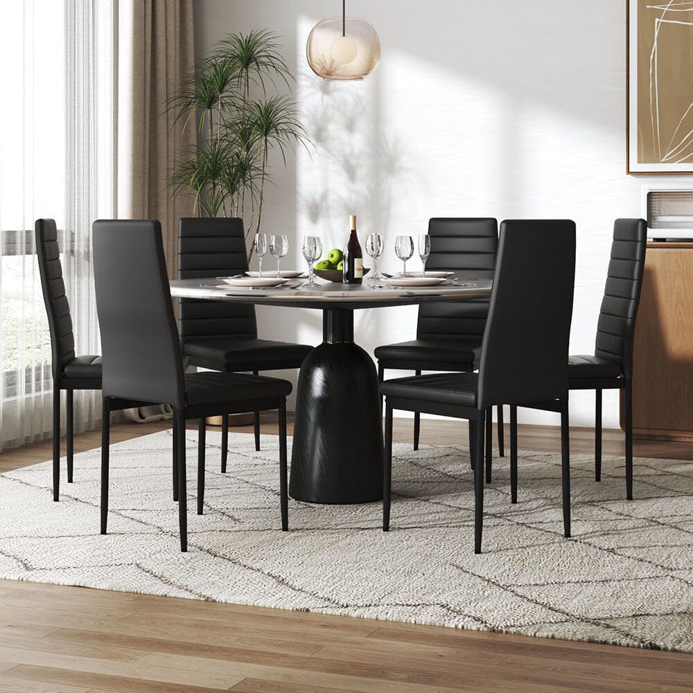 PU Leather Dining Chair Set Living and Home 