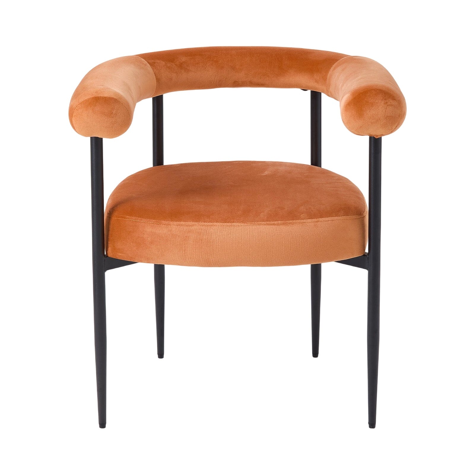 Velvet Dining Chair Set of 2 – Black Metal Legs Living and Home 