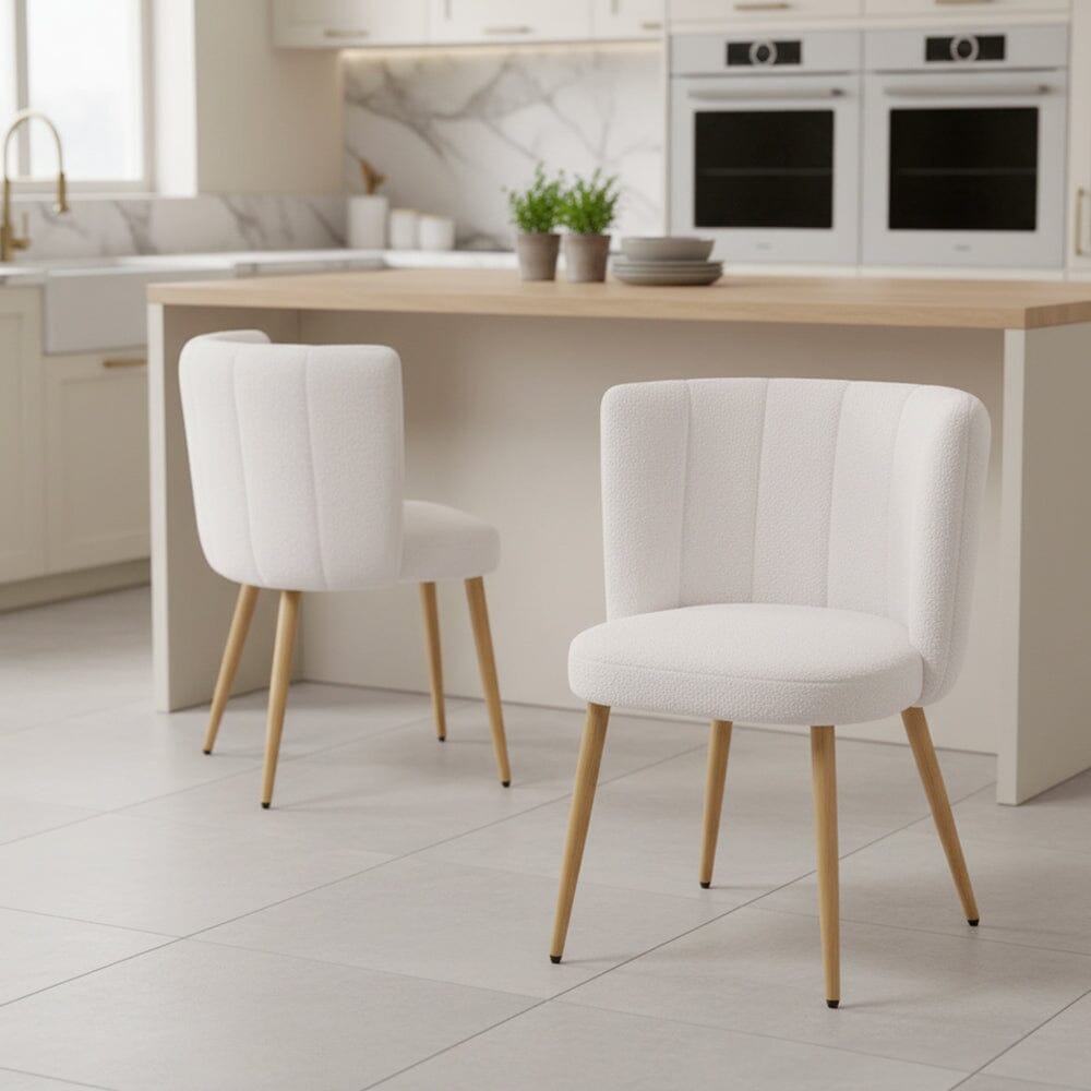 Modern Teddy Upholstered Dining Chair Set Living and Home 