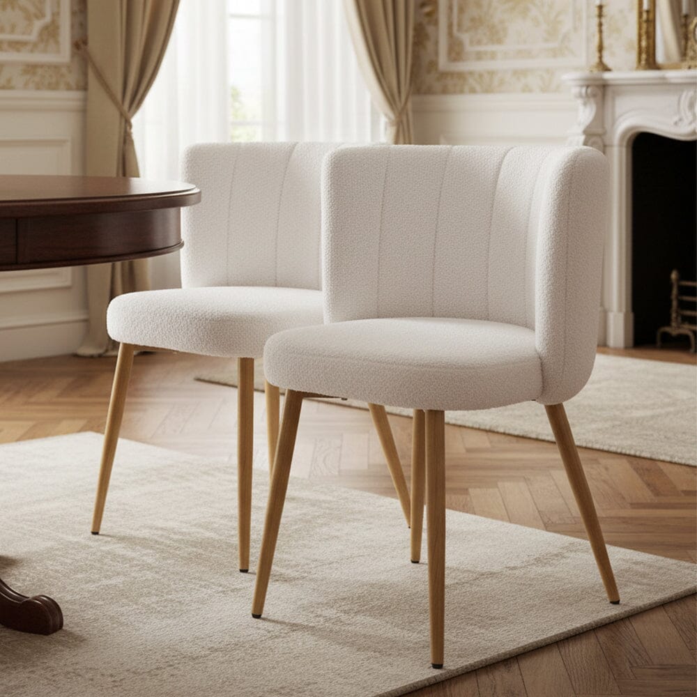 Modern Teddy Upholstered Dining Chair Set Living and Home 
