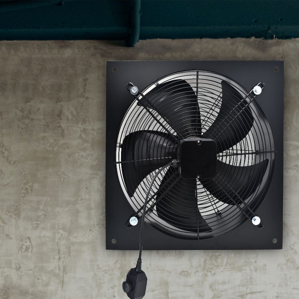 27cm H Ventilation Fan Wall-Mounted Copper Motor Exhaust Axial Fan Exhaustor Fan Living and Home 8-inch 