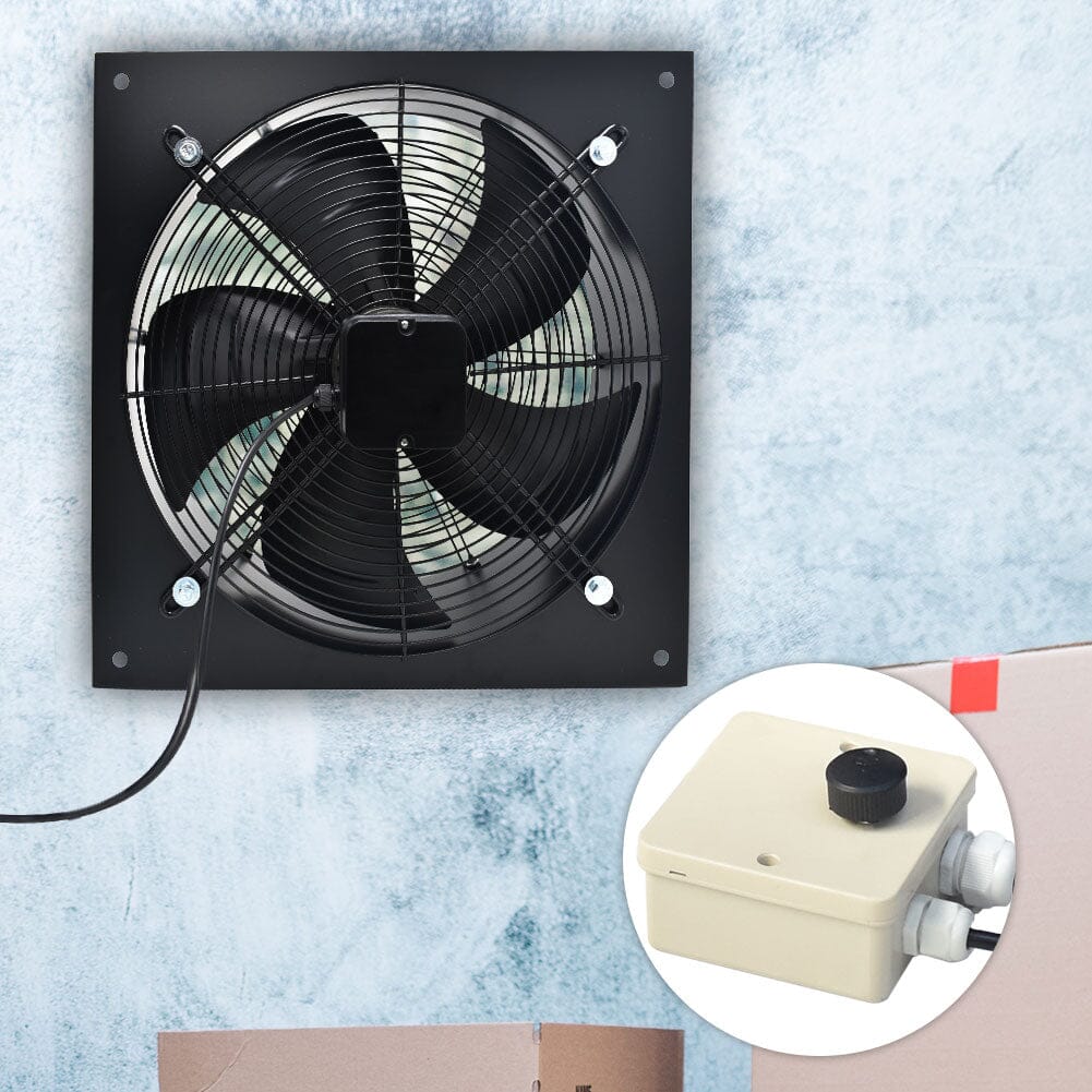 27cm H Ventilation Fan Wall-Mounted Copper Motor Exhaust Axial Fan Exhaustor Fan Living and Home 24-inch 