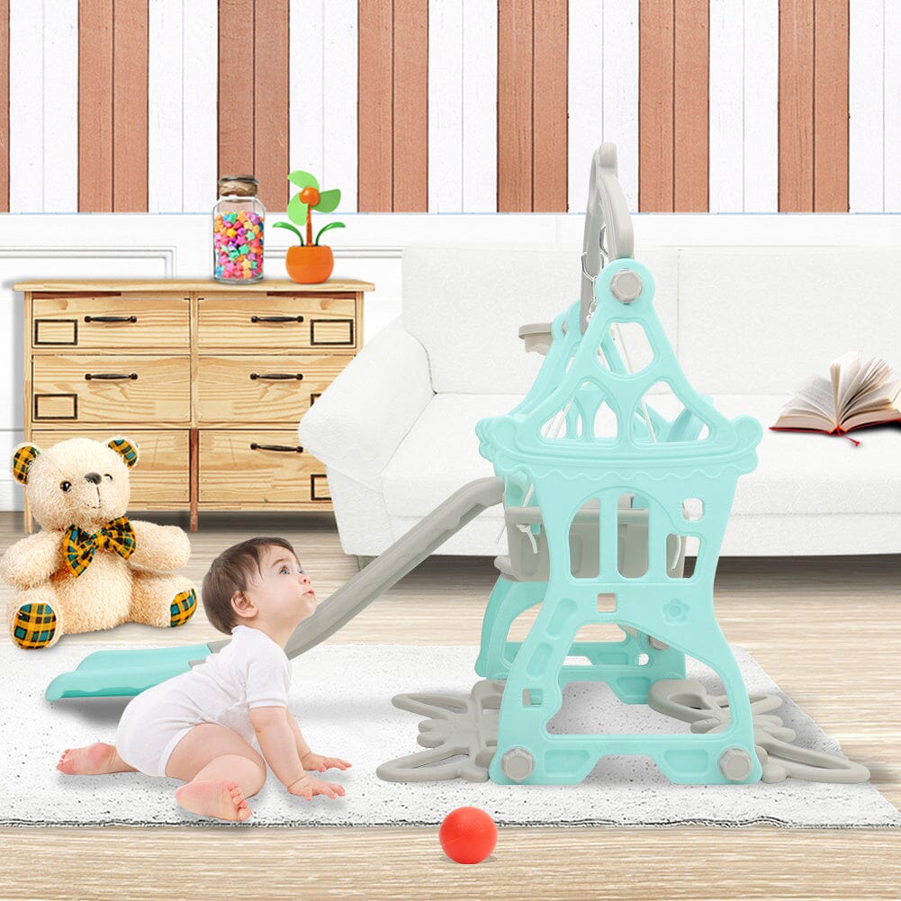 Toddler Swing and Slide Playset for Indoor and Outdoor Living and Home 