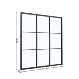 Classic Window Mirror Wall Accent Metal Framed Mirror Wall Mirrors Living and Home 