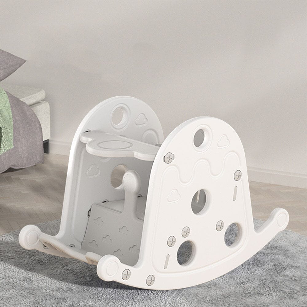 Grey Floor Standing Toddler Rocking Chair Plastic Toy – Living and Home
