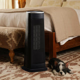 Intellectual Black Electric PTC Ceramic Heater with Remote Control Freestanding Patio Heaters Living and Home 