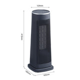 Intellectual Black Electric PTC Ceramic Heater with Remote Control Freestanding Patio Heaters Living and Home 