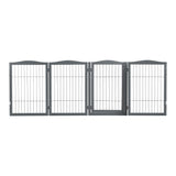 4-Panel Wooden Folding Pet Playpen Pet Playpens Living and Home 
