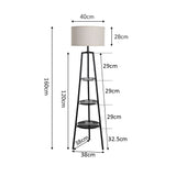 3 Circular Shelves Floor Standing Lamp With The Foot Switch Floor Lamps Living and Home 