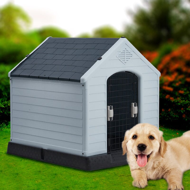 82cm H Outdoor Waterproof Dog House with Air Vents and Door Living