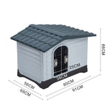 Large Dog Kennel Outdoor Indoor Pet Plastic Garden House Dog Houses Living and Home 