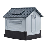Weatherproof Plastic Dog House Kennel with Skylight and Door Dog Houses Living and Home 