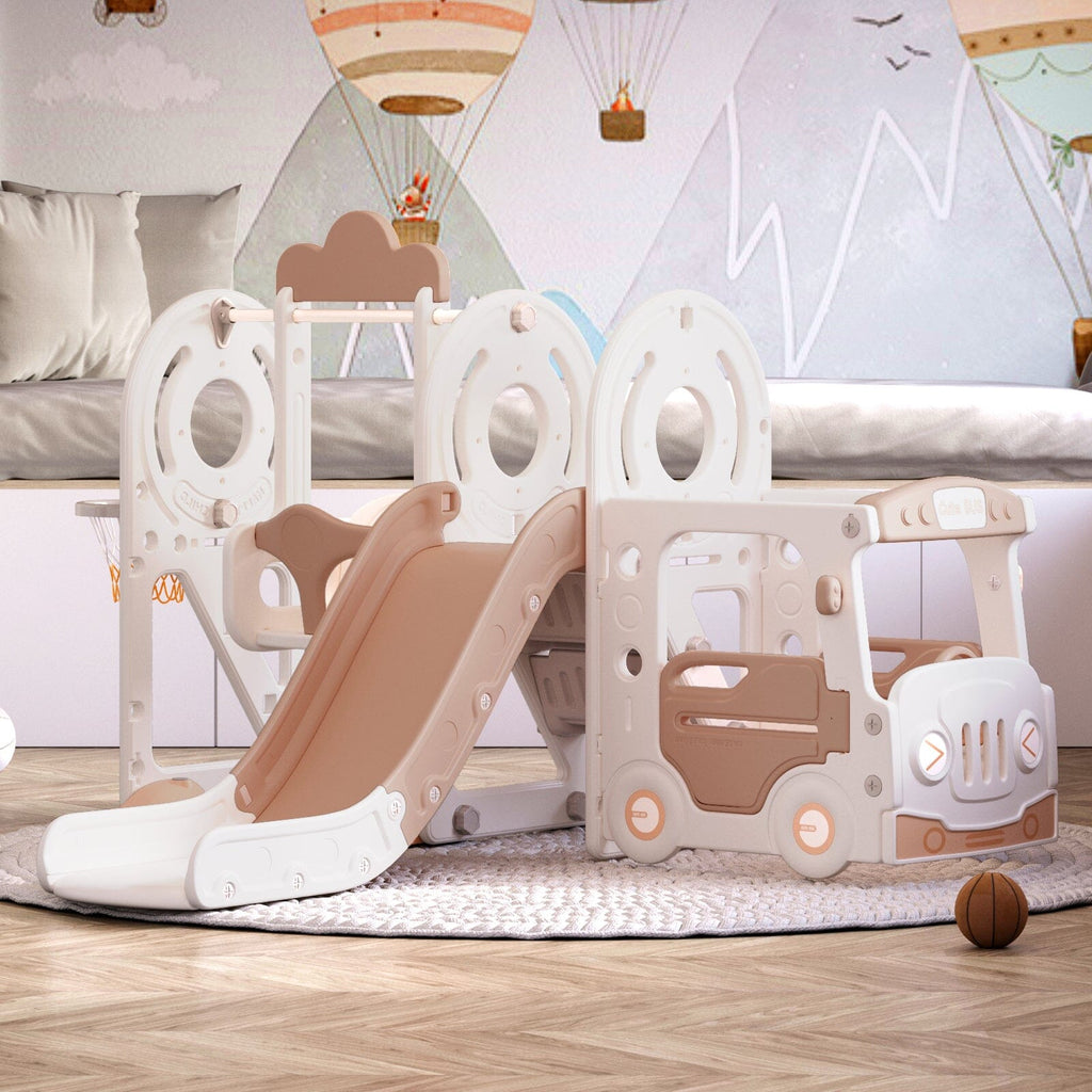 Toddler Slide and Swing Set with Adjustable Features