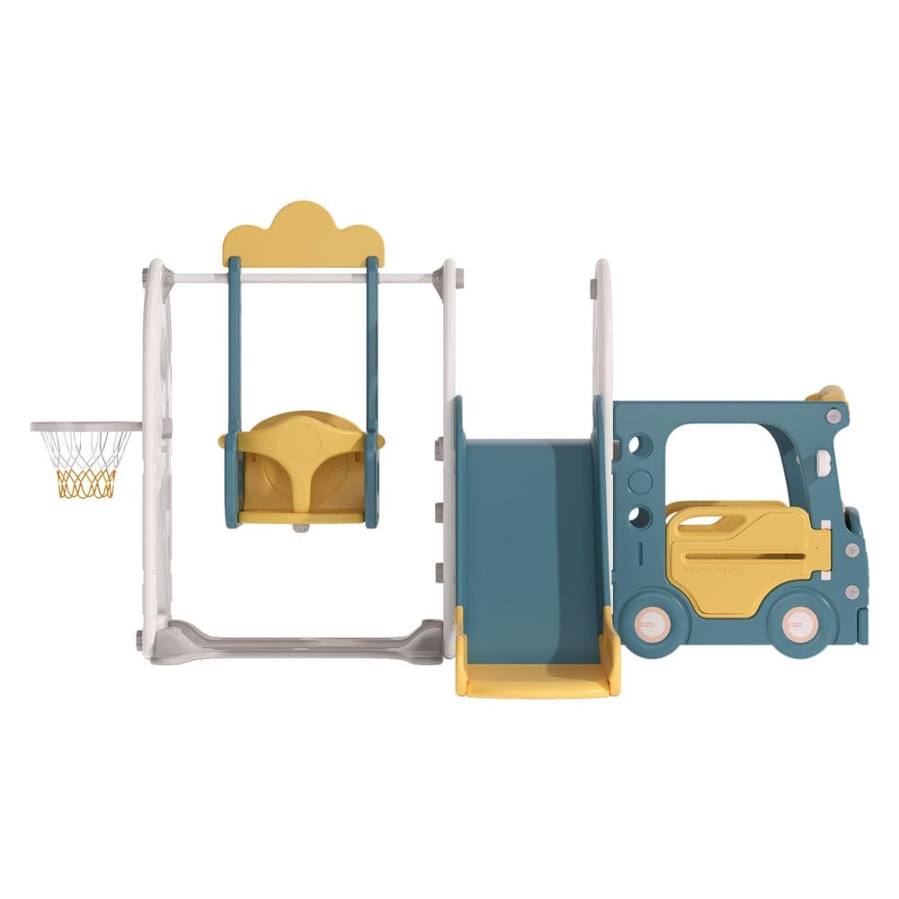 3-in-1 Kids Toddler Swing and Slide Set Climber Playset Swing & Slide Living and Home 