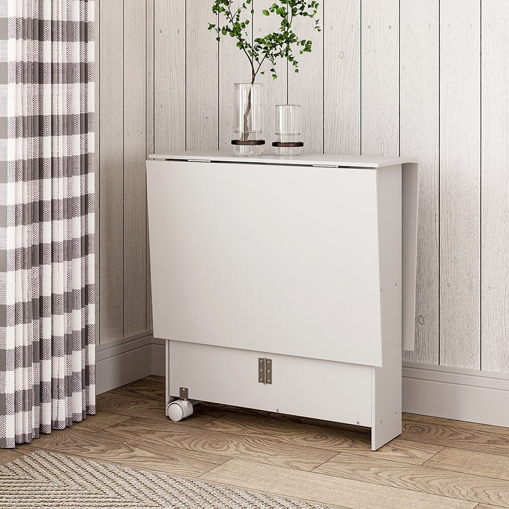 3ft W Multifunctional Folding Dining Table for Small Spaces with 2tie