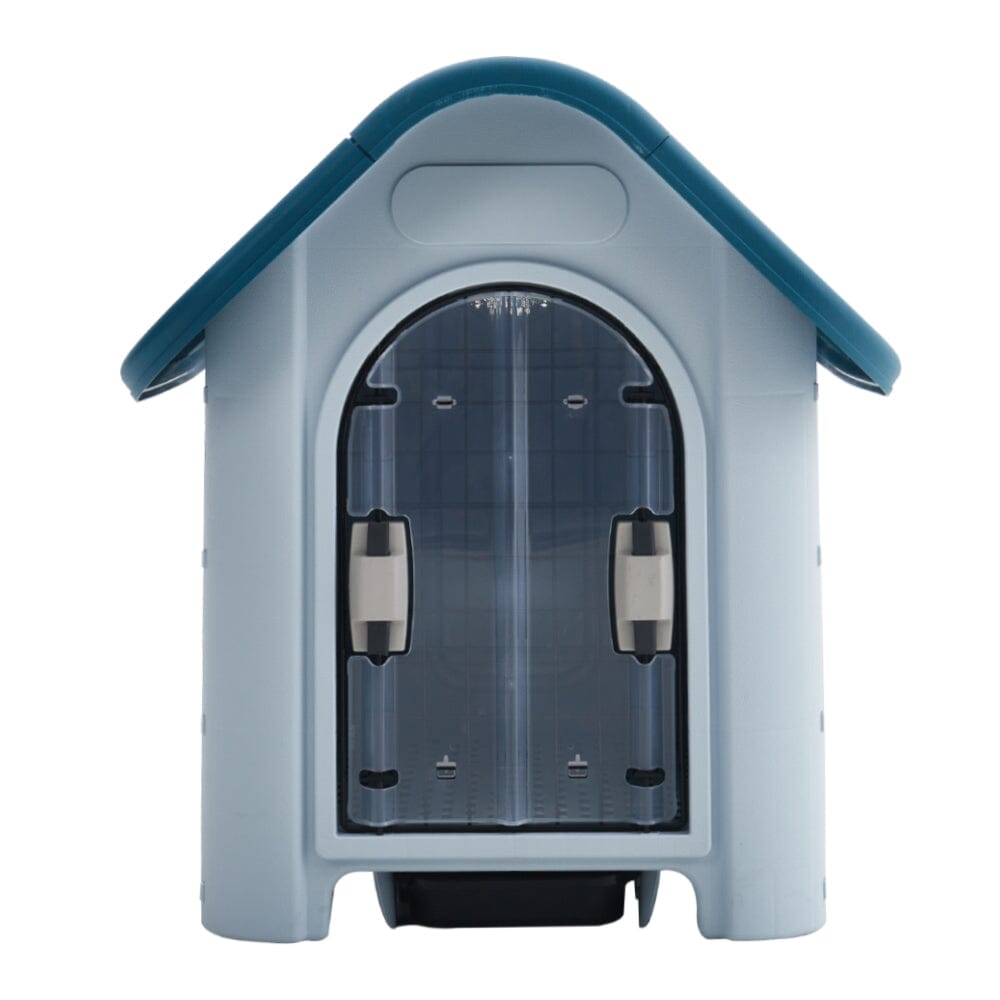 59cm W Blue Durable Plastic Small/Middle Dog House with Ventilation for Outdoor Indoor Dog Houses Living and Home 