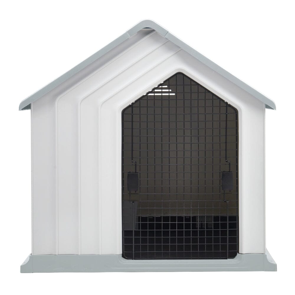 Waterproof Plastic Dog House Pet Kennel with Door Living and Home 