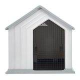Waterproof Plastic Dog House Pet Kennel with Door Living and Home 