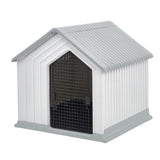 Waterproof Plastic Dog House Pet Kennel with Door Living and Home 