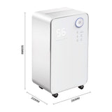 WiFi 16L LED Screen Display Dehumidifier with Wheels Dehumidifiers Living and Home 