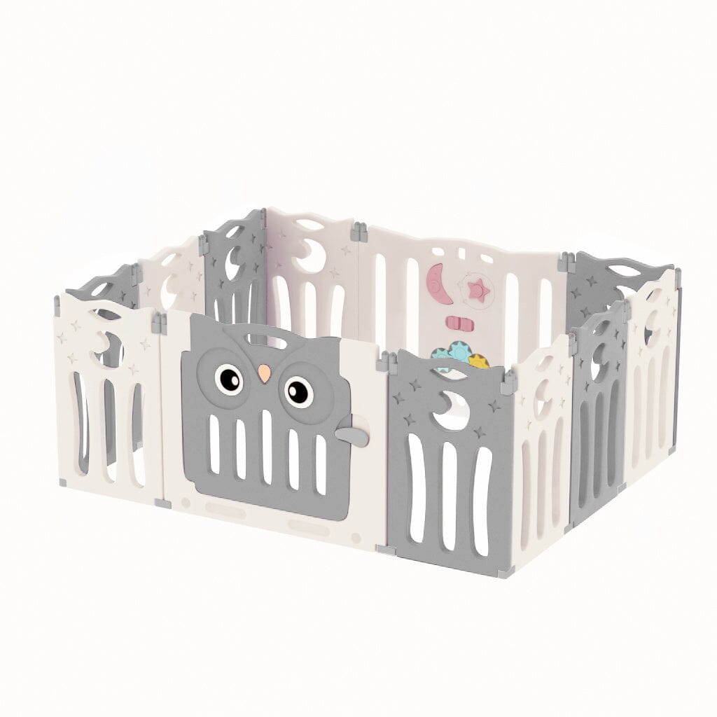Owl Playpen with Crawling Mat and Ocean Balls Living and Home 