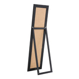 150cm H Full Length Mirror Classic Wood Beveled Floor Mirror Full Length Mirrors Living and Home 