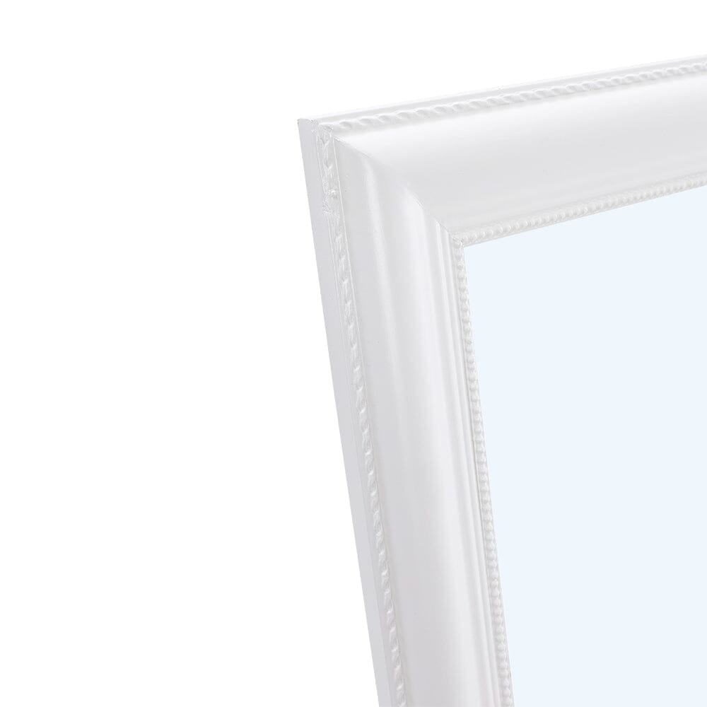 150cm H Modern White Framed Full Length Mirror Wood Beveled Floor Mirr Living and Home